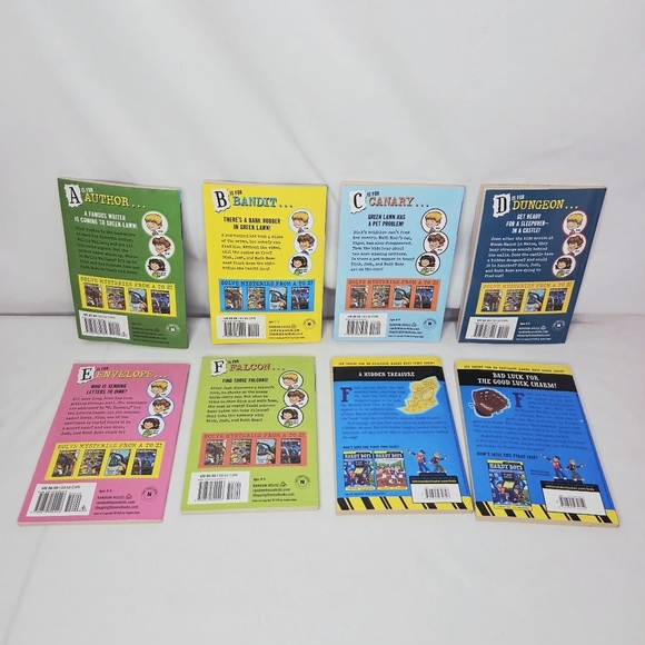 (8) Children's Adventure Chapter Book Bundle A-Z Mysteries Hardy Boys Ages 6-9 - Picture 2 of 9
